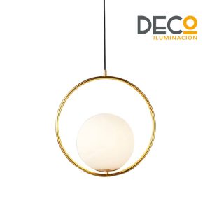 COLGANTE GINEBRA VIDRIO/DORADO BRUMA 71003