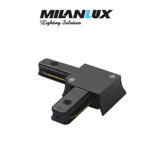 UNION L PARA RIEL ELECTRIFICADO NEGRO MILANLUX