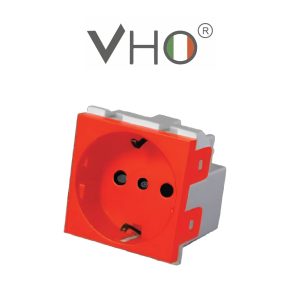 MODULO VHO SCHUKO 16A ROJO