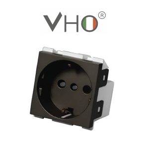 MODULO VHO SCHUKO 16A GRAFITO