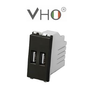 MODULO VHO CARGADOR 2 USB 2.1A GRAFITO