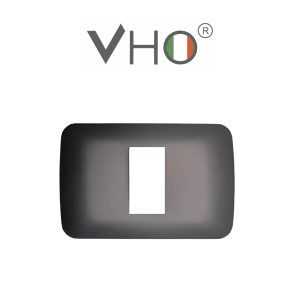 PLAQUETA VHO 1 MODULO GRAFITO