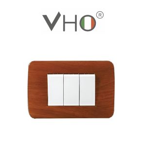 PLAQUETA VHO 3 MODULOS ROBLE WZM