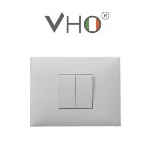 PLAQUETA VHO FLORENCIA  1 MODULO DOBLE BLANCO