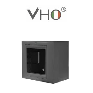CAJA VHO 2 MODULOS C/UNION GRAFITO
