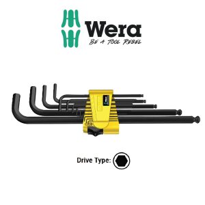 JUEGO LLAVE ACODADA PULGADA WERA 05021728001