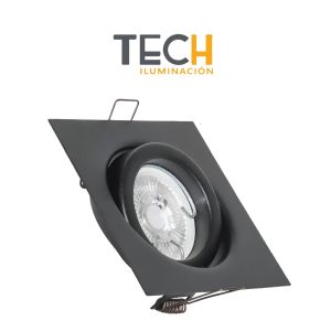 SPOT EMBUTIR DICRO MOVIL CUADRADO NEGRO