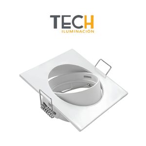 SPOT EMBUTIR DICRO CUADRADO MOVIL BLANCO