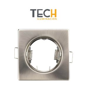 SPOT EMBUTIR DICRO FIJO CUADRADO NIQUEL