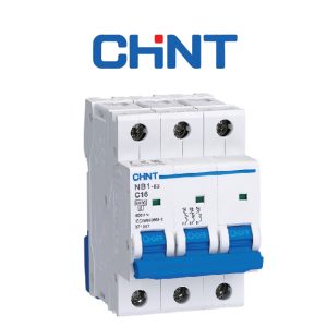 INTERRUPTOR RIEL NB1-63 3P 6A 6KA CHINT