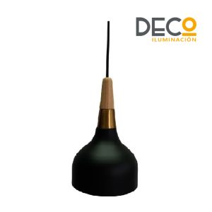 CAMPANA NEGRA/MADERA E27 PD147