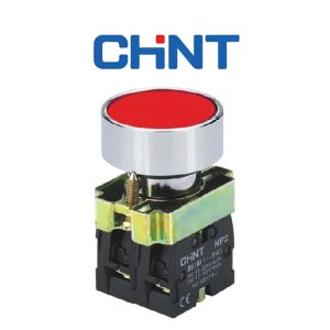 PULSADOR NC ROJO METALICO NP2-BA42 CHINT
