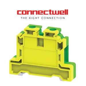 BORNERA DE TIERRA P/ RIEL DIN 16MM AMA/V - CGT16N