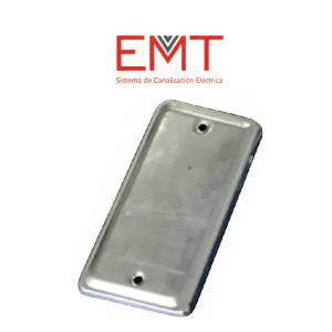 TAPA CAJA REGISTRO 101 X 50.5 MM EMT C/TORNILLERIA