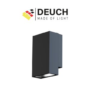 APLIQUE DE PARED SLIM 1 NEGRO 6W DEUCH