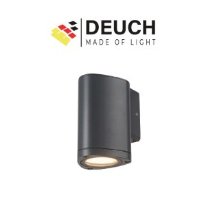 APLIQUE DE PARED DELTA 1 NEGRO GU10 DEUCH