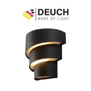 APLIQUE DE PARED HELIX NEGRO 14W DEUCH