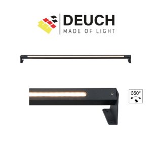 APLIQUE LED 15W PARED WALL NEGRO DEUCH