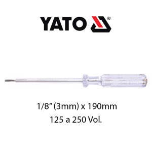 TESTER BUSCA POLO 1/8'' 125 A 250V YT-28300 YATO