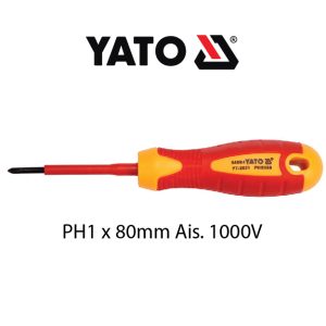 DESTORNILLADOR AISLADO PHILLIPS PH1 X 80MM  YT2822