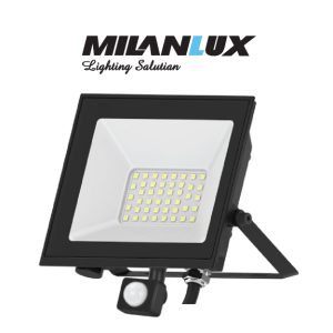 REFLECTOR FOCO LED C/SENSOR 30W NEUTRO MILANLUX