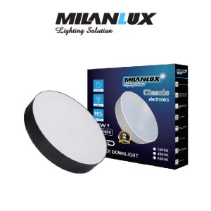 PLAFON LED 36W REDONDO BACK LIT NEGRO 3CCT MILANLUX