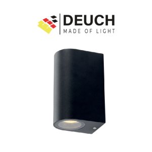 APLIQUE BIDIRECCIONAL 2GU10 ROTHEN 2 NEGRO DEUCH