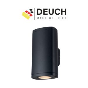 APLIQUE BIDIRECCIONAL 2GU10 GAMMA 2 NEGRO DEUCH