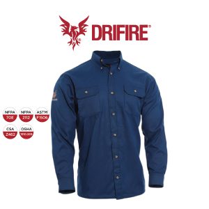 CAMISA IGNIFUGA AZUL REAL TALLE LG DRIFIRE TECGEN