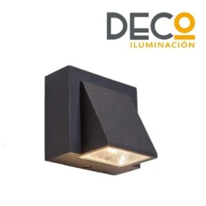 APLIQUE LED 3W CUADRADO NEGRO