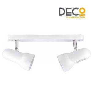 SPOT 2E27 MEGA C/BASE RECT BLANCO VYBA 45151