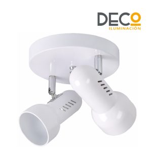 SPOT MEGA C/BASE BLANCO 2E27