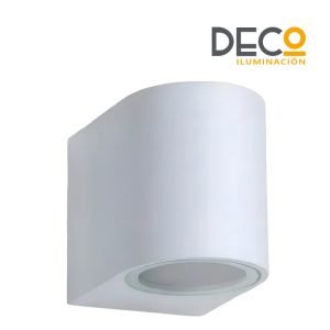 APLIQUE DE PARED UNIDIRECCIONAL CILINDRO BLANCO