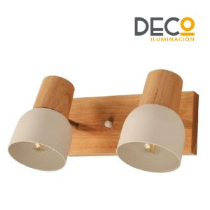 SPOT WOOD BLANCO 2E27