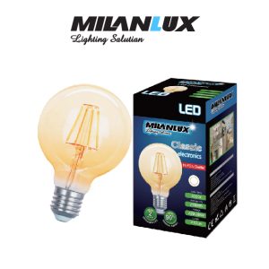 LAMPARA LED VINTAGE GLOBO 8W G125  MILANLUX