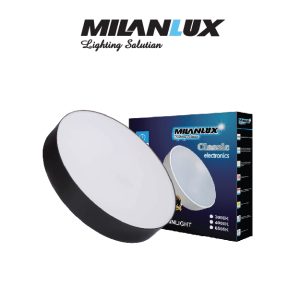 PLAFON LED 18W TRIMLESS RED NEGRO CALIDO MILANLUX