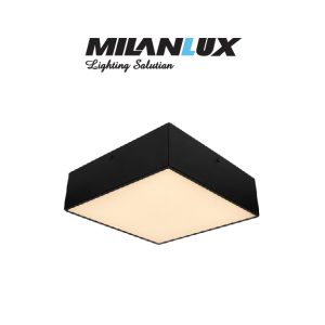 PLAFON LED 18W TRIMLESS CUADRADO NEGRO CALIDO MILANLUX