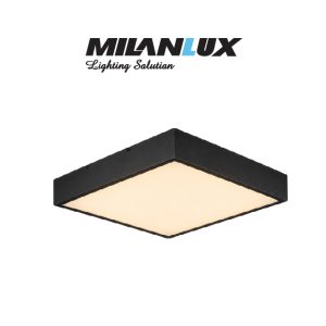 PLAFON LED 36W TRIMLESS CUAD NEGRO CALIDO MILANLUX