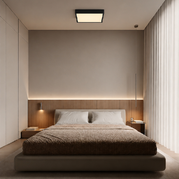 PLAFON LED 36W TRIMLESS CUAD NEGRO CALIDO MILANLUX - Imagen 3