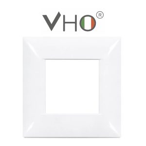 PLAQUETA VHO FLORENCIA 2 MOD CUADRADA BLANCA