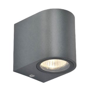 APLIQUE DE PARED UNIDIRECCIONAL CILINDRO GRAFITO